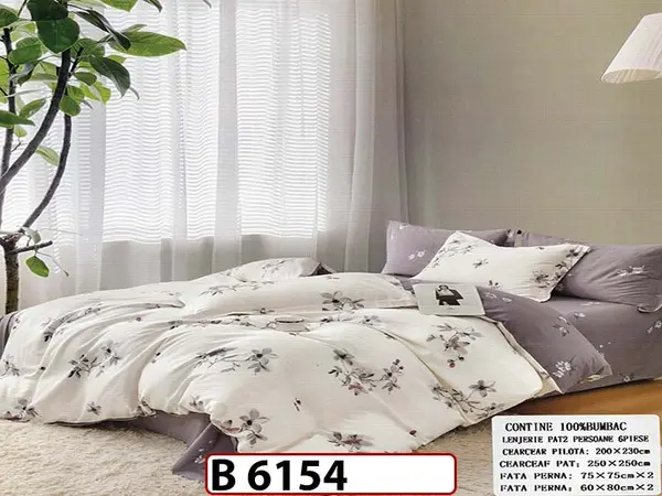 Lenjerie din bumbac 100% 6 piese - B 6154