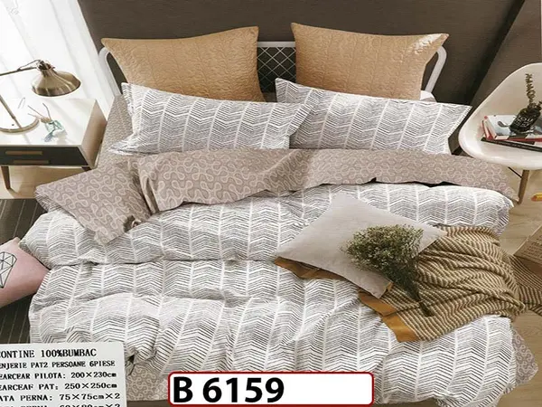 Lenjerie din bumbac 100% 6 piese - B 6159