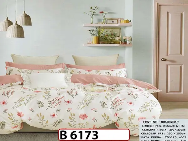 Lenjerie din bumbac 100% 6 piese - B 6173