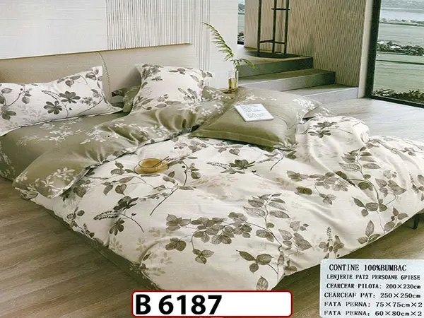 Lenjerie din bumbac 100% 6 piese - B 6187