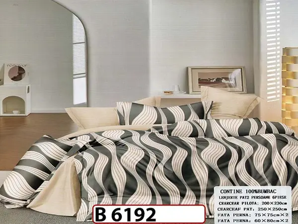 Lenjerie din bumbac 100% 6 piese - B 6192