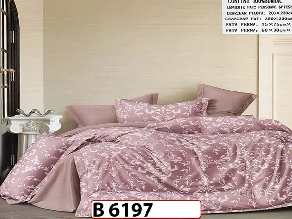 Lenjerie din bumbac 100% 6 piese - B 6197