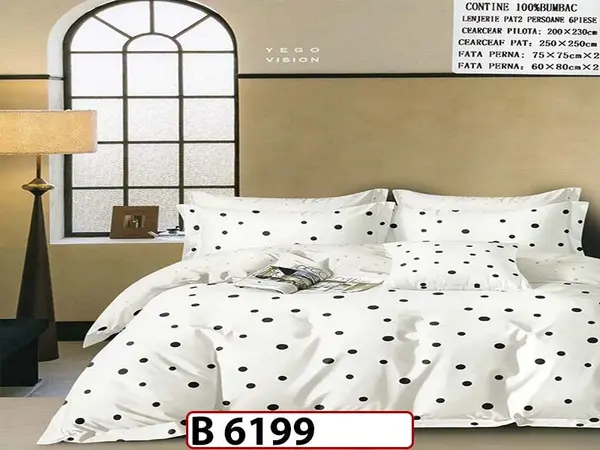 Lenjerie din bumbac 100% 6 piese - B 6199