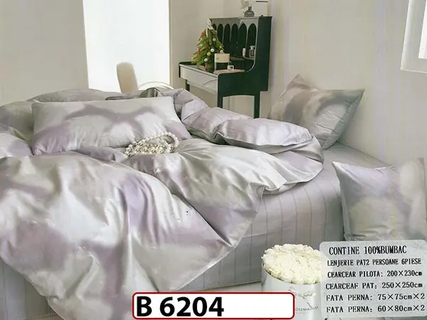 Lenjerie din bumbac 100% 6 piese - B 6204