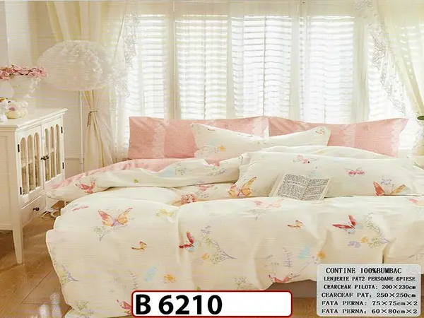 Lenjerie din bumbac 100% 6 piese - B 6210