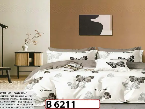 Lenjerie din bumbac 100% 6 piese - B 6211