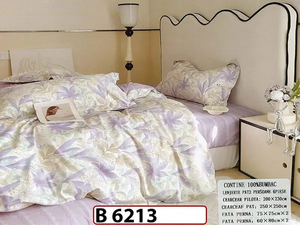 Lenjerie din bumbac 100% 6 piese - B 6213