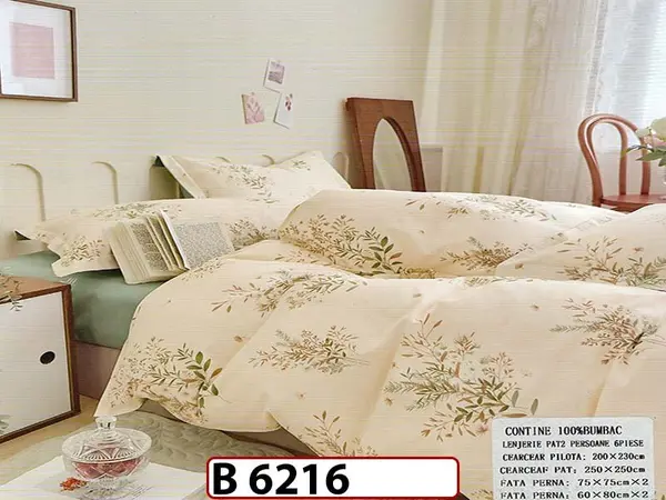 Lenjerie din bumbac 100% 6 piese - B 6216