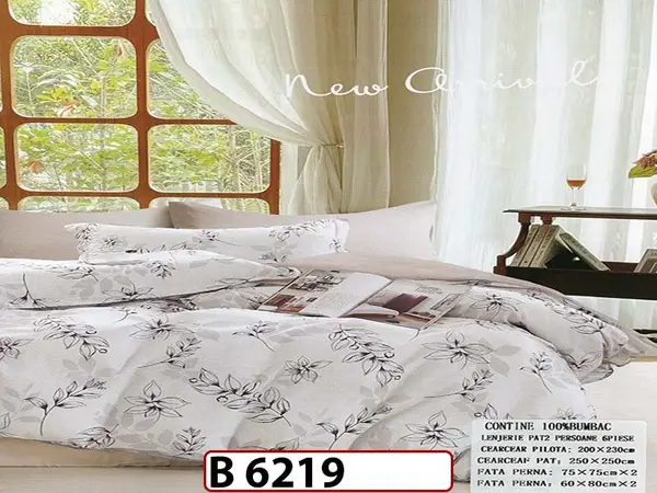 Lenjerie din bumbac 100% 6 piese - B 6219