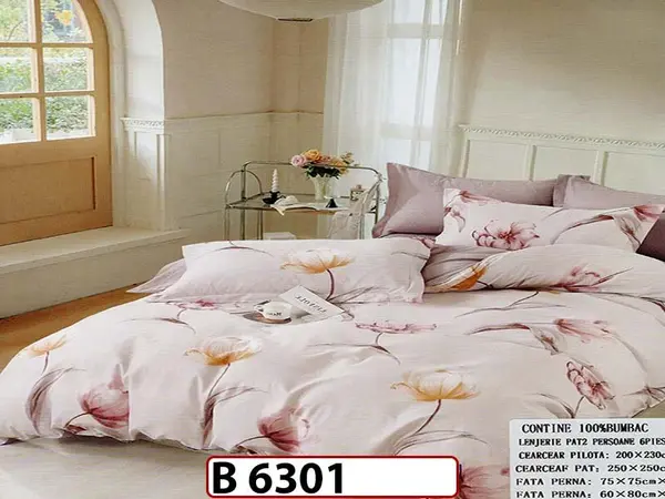 Lenjerie din bumbac 100% 6 piese - B 6301