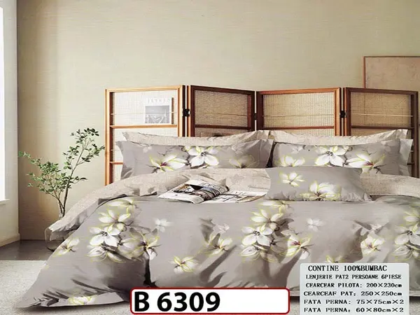 Lenjerie din bumbac 100% 6 piese - B 6309