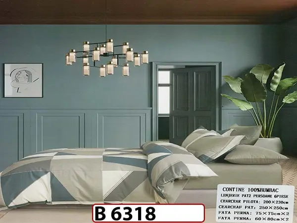 Lenjerie din bumbac 100% 6 piese - B 6318