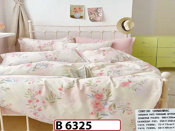 Lenjerie din bumbac 100% 6 piese - B 6325