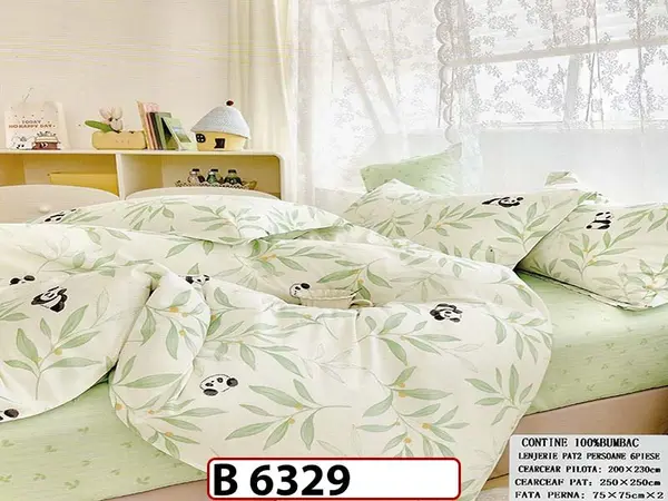 Lenjerie din bumbac 100% 6 piese - B 6329