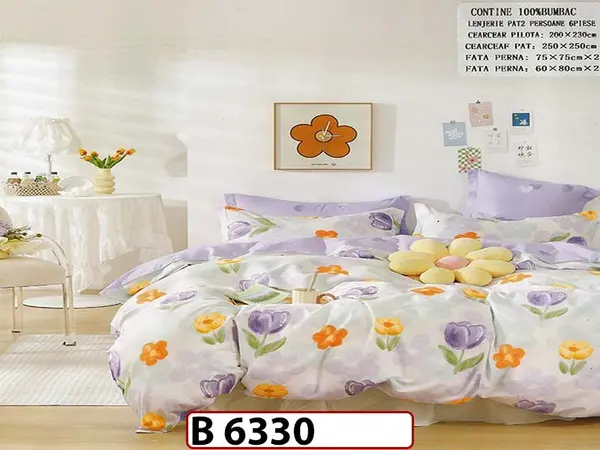 Lenjerie din bumbac 100% 6 piese - B 6330