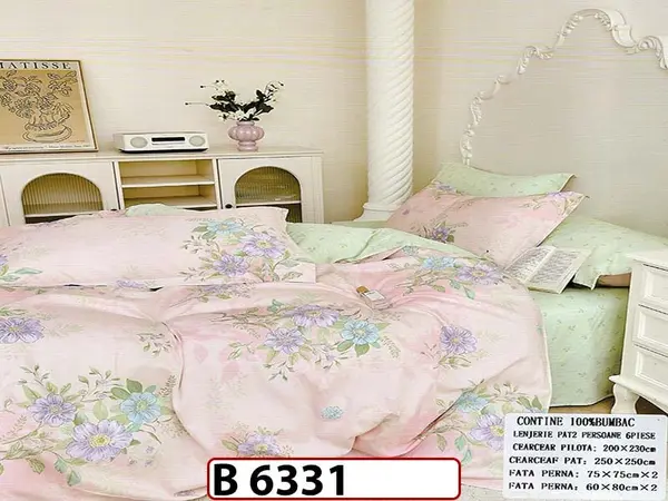 Lenjerie din bumbac 100% 6 piese - B 6331