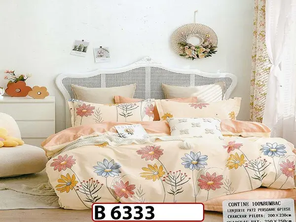 Lenjerie din bumbac 100% 6 piese - B 6333