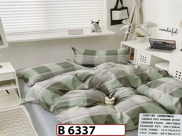 Lenjerie din bumbac 100% 6 piese - B 6337