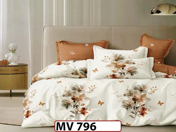 Lenjerie din bumbac Satinat 4 piese Casa New Concept - MV 796