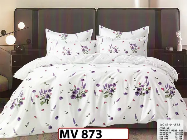 Lenjerie din bumbac Satinat 4 piese Casa New Concept - MV 873