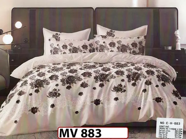 Lenjerie din bumbac Satinat 4 piese Casa New Concept - MV 883