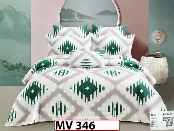 Lenjerie din bumbac Satinat 4 piese Casa New Concept - MV346