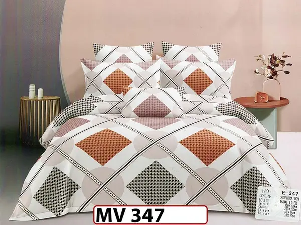 Lenjerie din bumbac Satinat 4 piese Casa New Concept - MV347