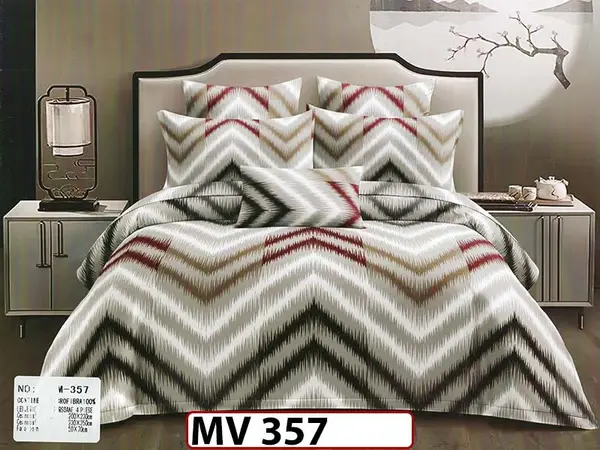 Lenjerie din bumbac Satinat 4 piese Casa New Concept - MV357