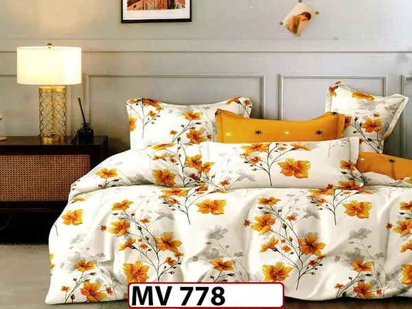 Lenjerie din bumbac Satinat 4 piese Casa New Concept - MV778