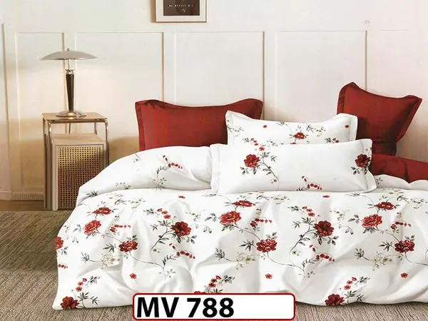 Lenjerie din bumbac Satinat 4 piese Casa New Concept - MV788