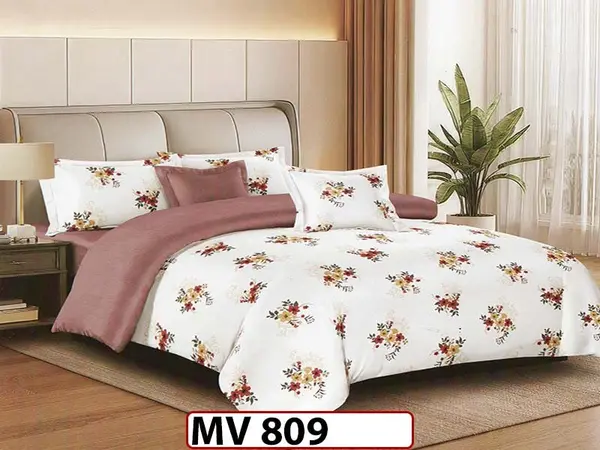 Lenjerie din bumbac Satinat 4 piese Casa New Concept - MV809