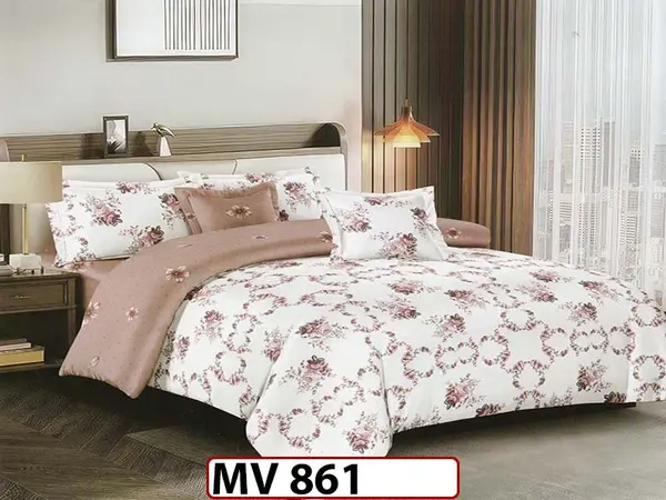 Lenjerie din bumbac Satinat 4 piese Casa New Concept - MV861