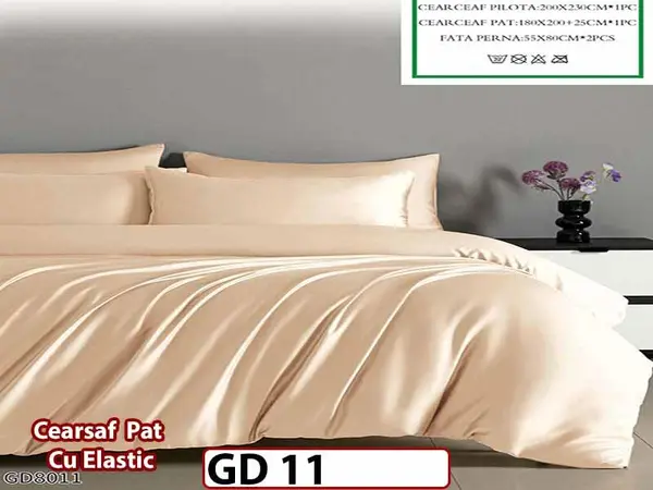 Lenjerie din Bumbac Satinat 4 Piese - GD 11