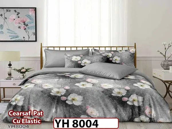 Lenjerie din Bumbac Satinat 4 Piese - YH 8004