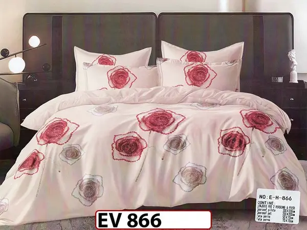 Lenjerie din bumbac Satinat 6 piese Casa New Concept - EV 866