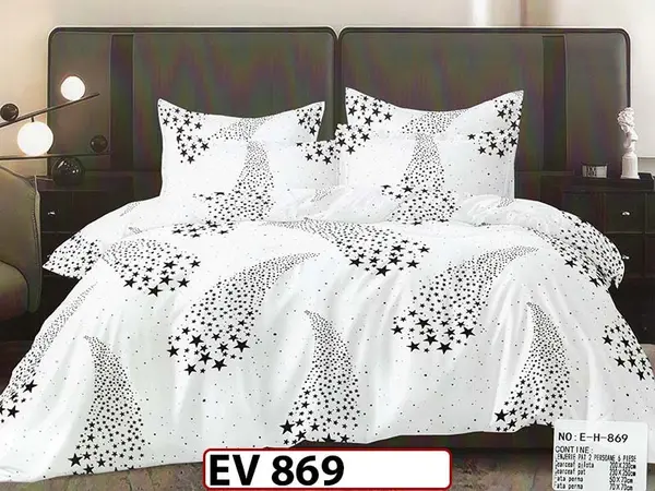 Lenjerie din bumbac Satinat 6 piese Casa New Concept - EV 869