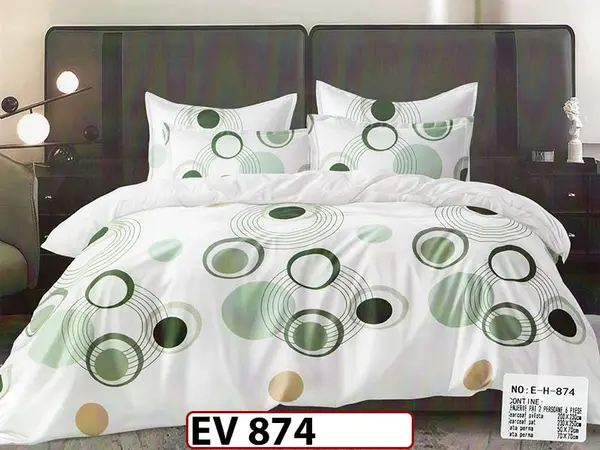 Lenjerie din bumbac Satinat 6 piese Casa New Concept - EV 874