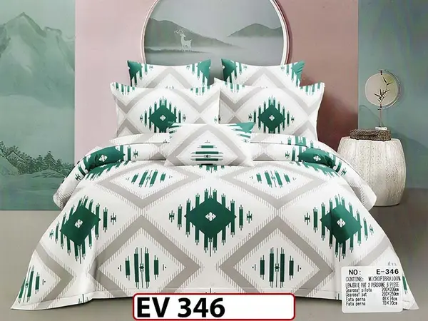 Lenjerie din bumbac Satinat 6 piese Casa New Concept - EV346