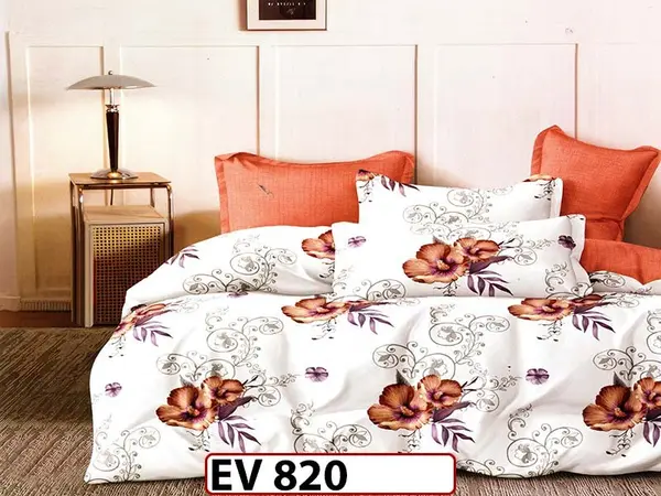 Lenjerie din bumbac Satinat 6 piese Casa New Concept - EV820
