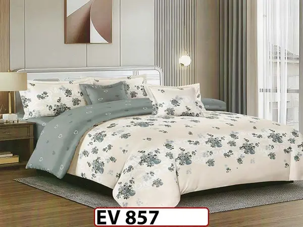 Lenjerie din bumbac Satinat 6 piese Casa New Concept - EV857
