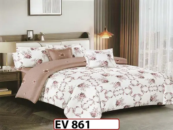 Lenjerie din bumbac Satinat 6 piese Casa New Concept - EV861