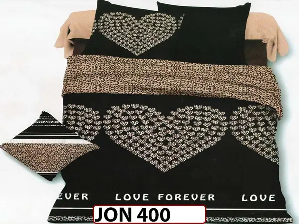 Lenjerie din bumbac satinat cu 4 piese - JON 400