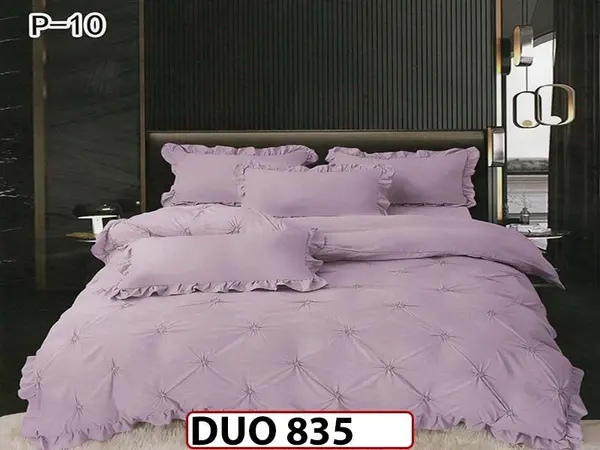 Lenjerie din Finet 4 piese cu pliuri - DUO 835