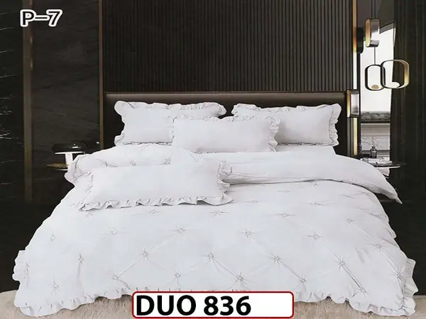 Lenjerie din Finet 4 piese cu pliuri - DUO 836