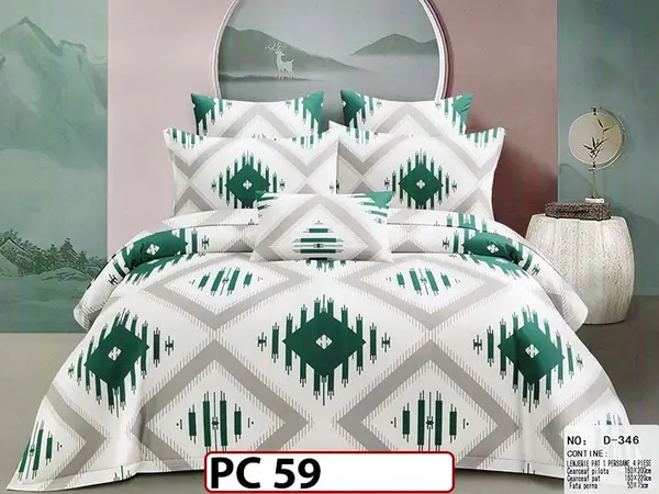 Lenjerie din finet 4 piese o persoana Cod - PC59