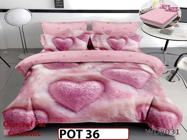 Lenjerie din Finet 5D cu Elastic 4 Piese - POT36