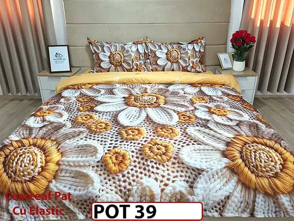 Lenjerie din Finet 5D cu Elastic 4 Piese - POT39