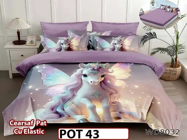 Lenjerie din Finet 5D cu Elastic 4 Piese - POT43