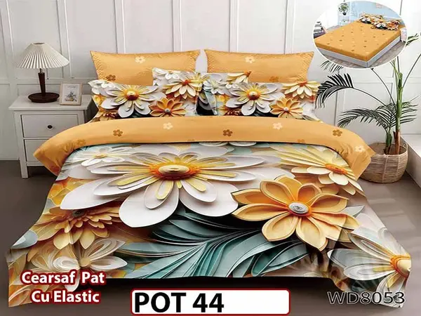 Lenjerie din Finet 5D cu Elastic 4 Piese - POT44