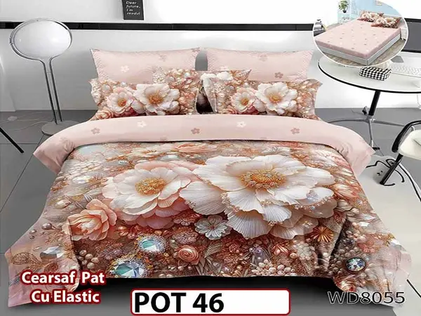 Lenjerie din Finet 5D cu Elastic 4 Piese - POT46